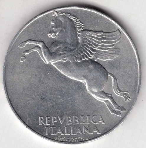 Photo of a 1949 Italy 10 Lire (1946-2001) from an eBay listing that sold on Jul 18, 2026