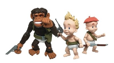 Rubber Pants Commandos deluxe action figure box set Sam & Max Series 2 monkey