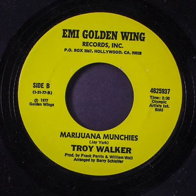 #ad TROY WALKER: it#x27;s not the end of my world marijuana munchies GOLDEN WING 7quot; $18.00