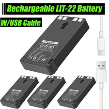 1-4PCS Rechargeable LIT-22 Battery Compatible with Trail Camera Flex-M Flex G-36