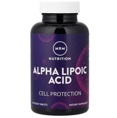 MRM Alpha Lipoic Acid 300 mg 60 Vegan Tablets Vegan, GMP Quality Assured