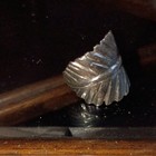 Silver Tone Wide Metal Band Ring with Red & Blue Inlay Design, No Stone — photo 2