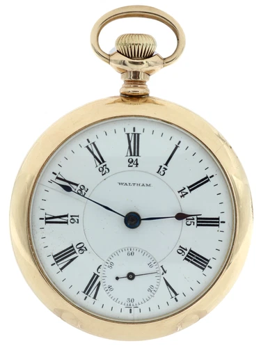 Waltham Canadian Pacific Railway 24hr Conductor Dial 17J Pocket Watch c1896 PW41