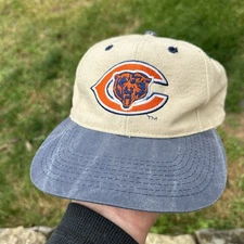 Vintage Chicago Bears Snapback Hat Embroidered Logo 7 Team NFL