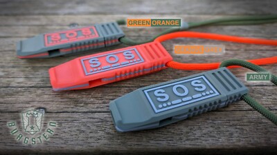 Beste Signalpfeife Notfallpfeife Skilaufen Schnee Orange Oliv Grün TOP