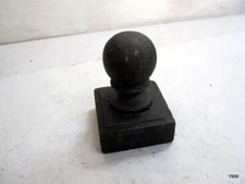 Cast Iron Ball Fence Post Cap 1 piece.