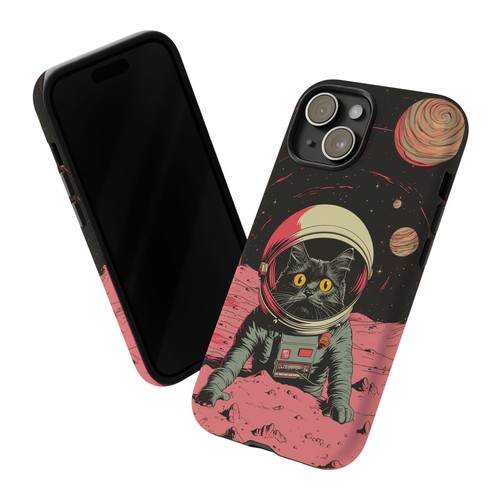 Astronaut Cat Space Kitty Retro - Phone Ink Cover Case for iPhone Galaxy Pixel - 第 38/278 張圖片