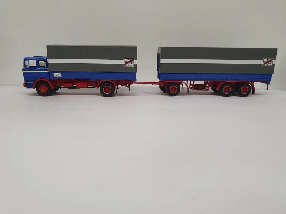 1/43 VERY RARE MERCEDES-BENZ LP 1620 PRITSCHENZUG 1965 MINICHAMPS 499034820 - Image 2 of 4