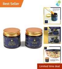 Gilding Adhesive and High Gloss Sealer 60ml - Non-Water Resistant Gel for Arts