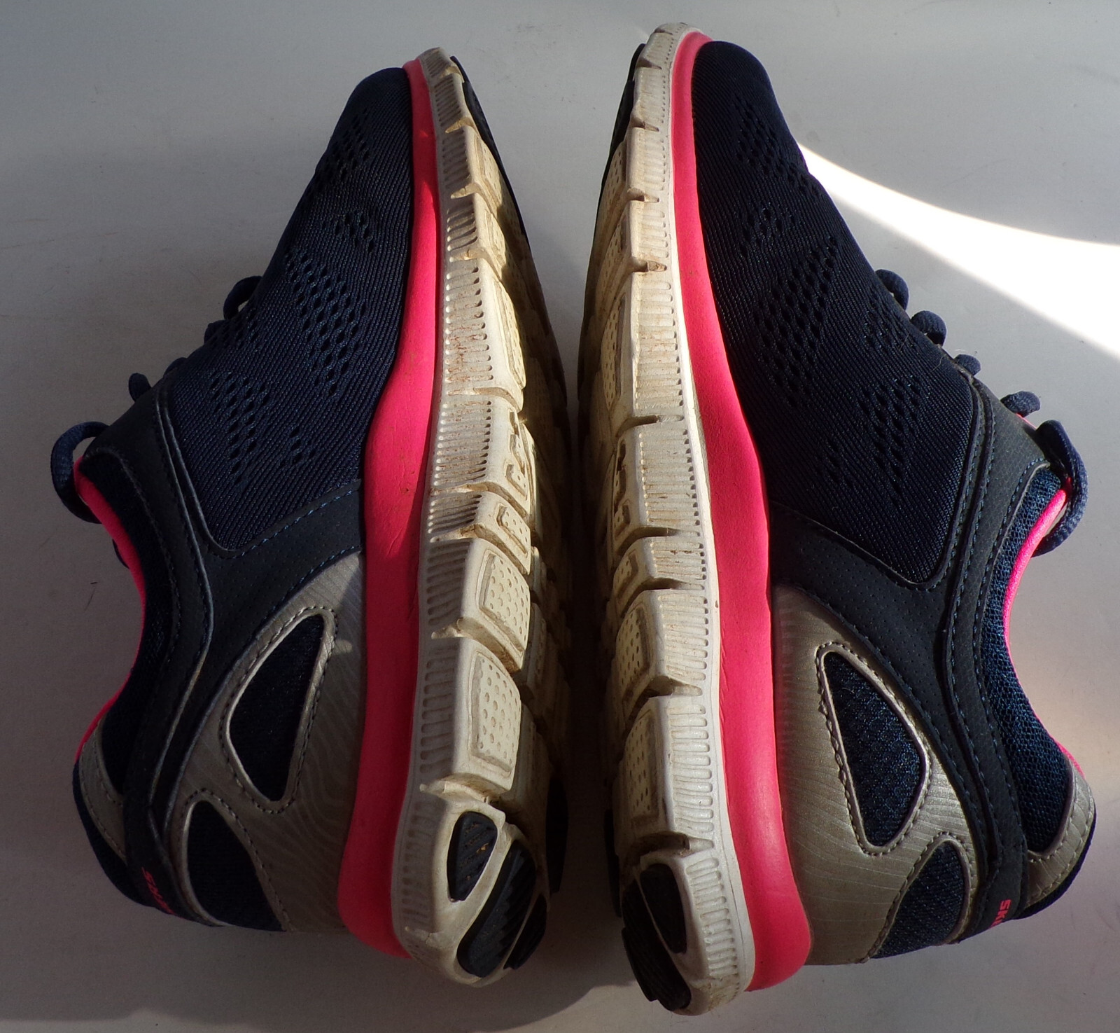 SAOLA Scarpe da corsa stringate Skechers Flex Sole Memory Foam blu navy taglia 8 5