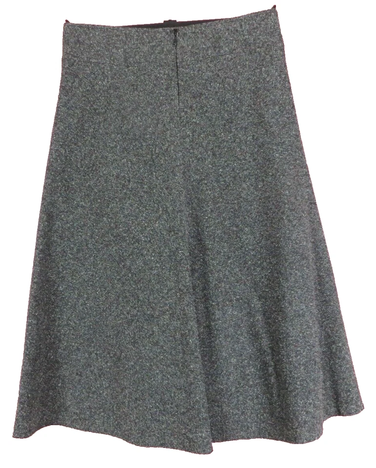 SK17847- JONES WEAR Mujer 80% Acrílico Algodón Acampanado Falda Midi Forrada Gris 10 Foto 2 de 4