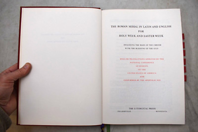The Roman Missal in Latin & English for Holy Week & Easter (CU887) chalice co.