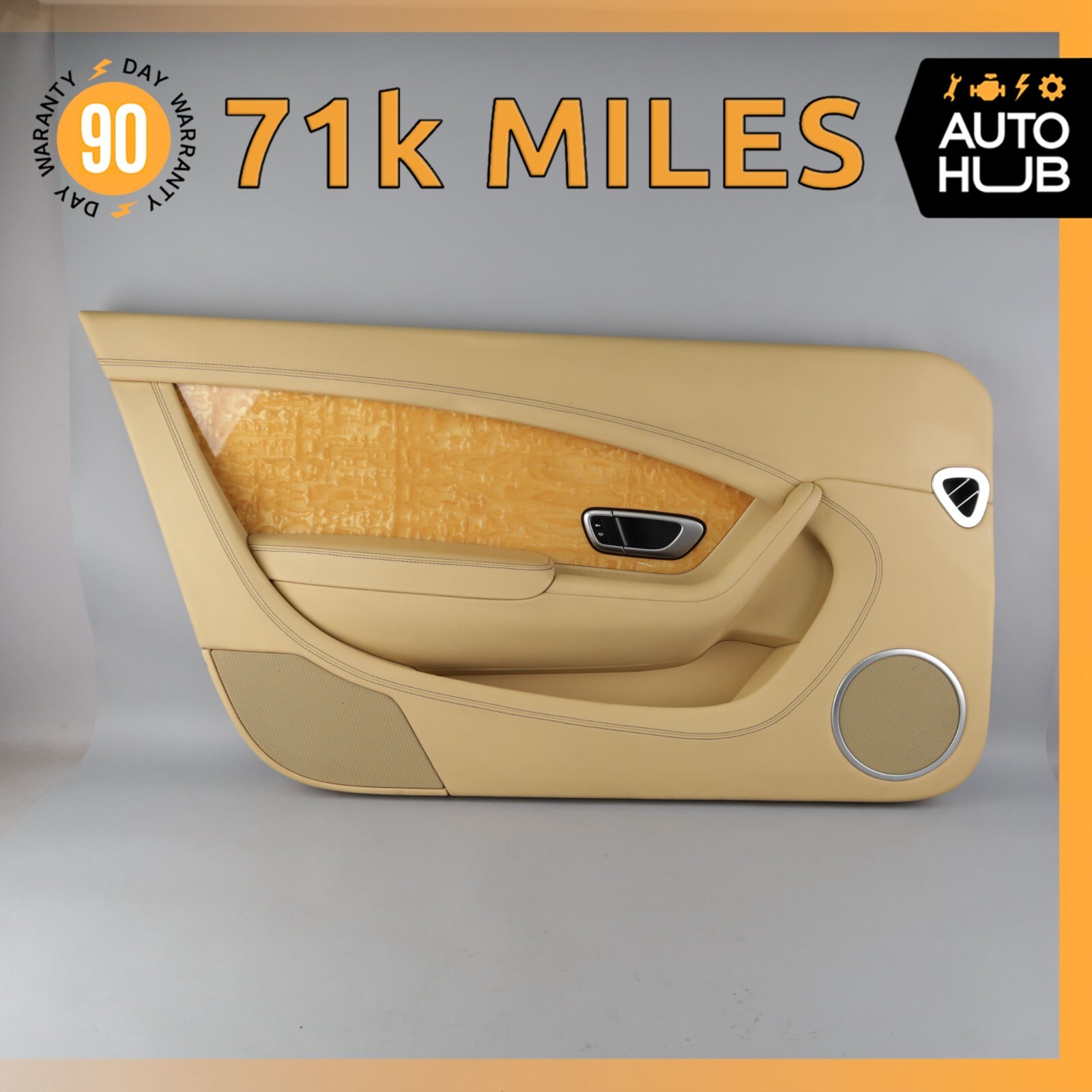 12-15 Bentley Continental GTC Convertible Left Side Interior Door Panel OEM 71k