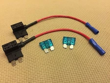 2pcs ADD-A-CIRCUIT ATM STANDARD BLADE FUSE HOLDER TAP DUAL ADAPTER ---CAR/BOAT
