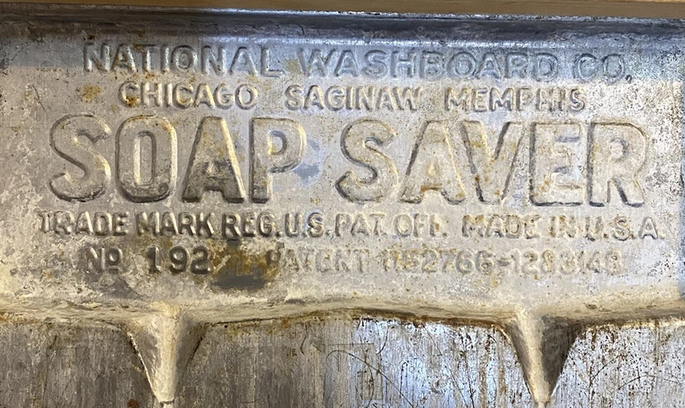 AHORRADOR DE JABÓN ANTIGUO National WashBoard Company Nº 192 Lavabo Foto 2 de 3