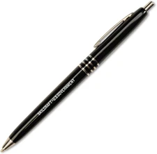 Skilcraft U.S. Government Retractable Ball Point Pen, Fine Point, Black Ink, Box