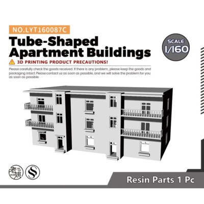 Scene Model LYT160087C N-Scale Train Model Scene Tube-Shaped Apartment Buildings
