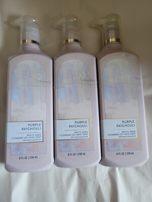 Bath & Body Works Purple Patchouli Hand Soap x3 - Cleansing Gel Hand Soap