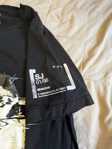 Sean John Men T-Shirt XL Y2K Black White Graphic Tiger Short Sleeve - 第 4/10 張圖片