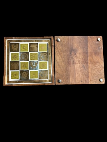 Rare Vintage Footed Foldout Georges Briard MCM Teak Serving Warming Tray - Picture 3 of 15
