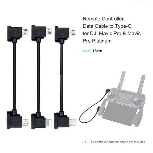 CABLECY 3pcs/Set Télécommande pour Mavic Pro Platinum Data Cable Type-C - Photo 2 sur 7