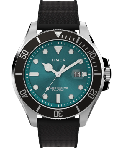 Timex Harborside Coast 43mm Silicone Strap Watch TW2V91700 AUTHORISED DEALER - Picture 1 of 7