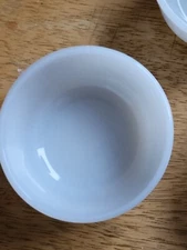 Anchor Hocking Fire King White Milk Glass Bowl Custard Cup Ramekin Dish 434 MCM