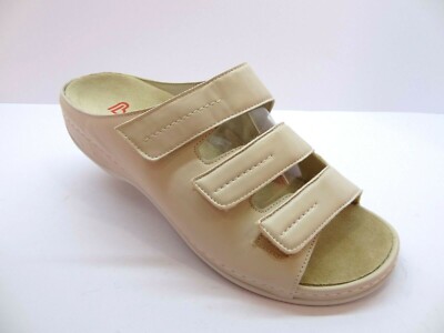 Berkemann Andrea 01013 women's stretch sandals slippers beige New 42