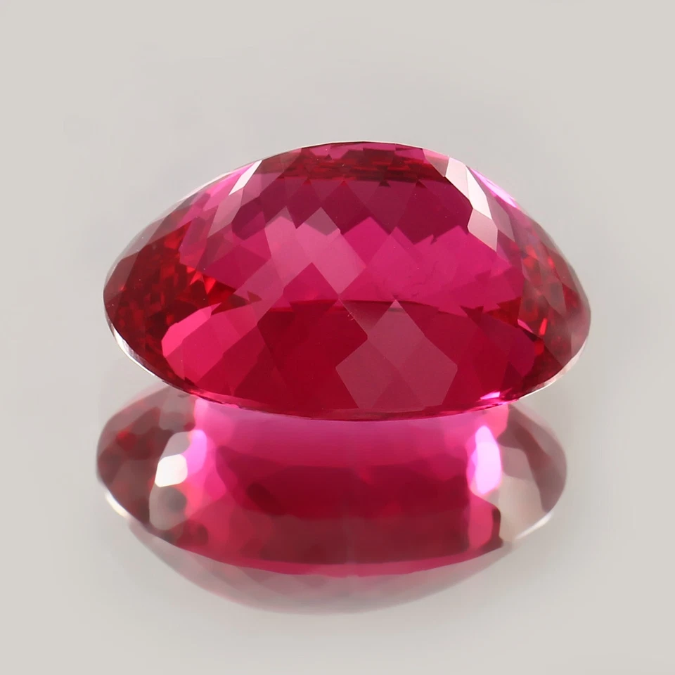 AAA Museum Grade Natural Flawless Burma Ruby Loose Oval Gemstone Cut 30x21 MM - Image 4 of 4