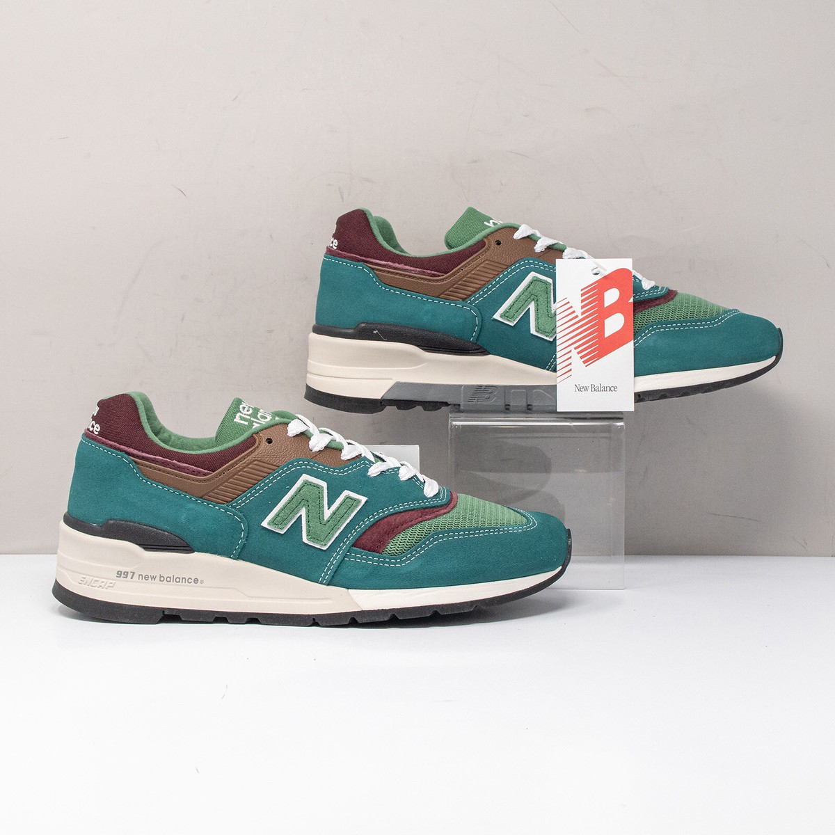 New Balance 997 Teddy Santis Vintage Teal Jade, Size 8 D (U997TB 
