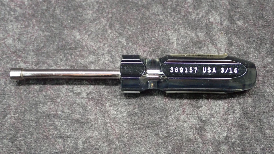 New Master Mechanic 3/16" Nut Driver Hex Head 3" Shaft X 6-1/2" OAL 369157 BN110 - Image 2 of 4