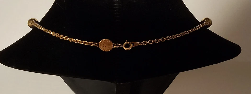 Marc Jacobs Knock Out Pink Star Chain Gold Necklace  - Image 4 of 4