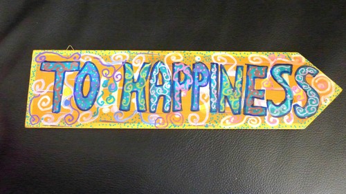 Handmade Multicolor Arrow Sign Home Decor Art Wooden Painted For Wall Or Door - Picture 2 of 5