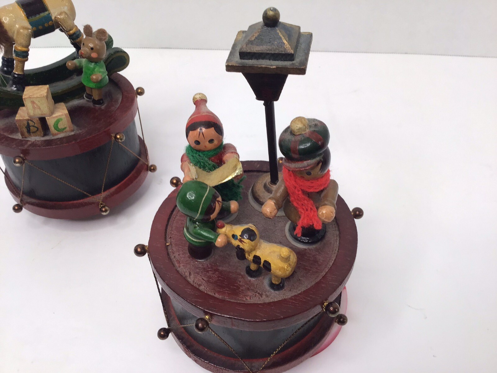 WOODEN TOYLAND Music Box Christmas Wooden Music Box Lot Of 2 eBay