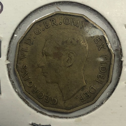 1954 Great Britain Three Pence Foreign Coin #2159 - Picture 2 of 2