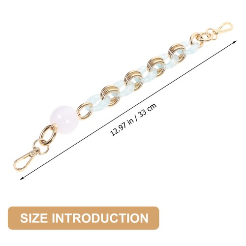 Handbag Handle Strap Purse Replacement Chain Miss Women's Decorative - Imagen 8 de 12