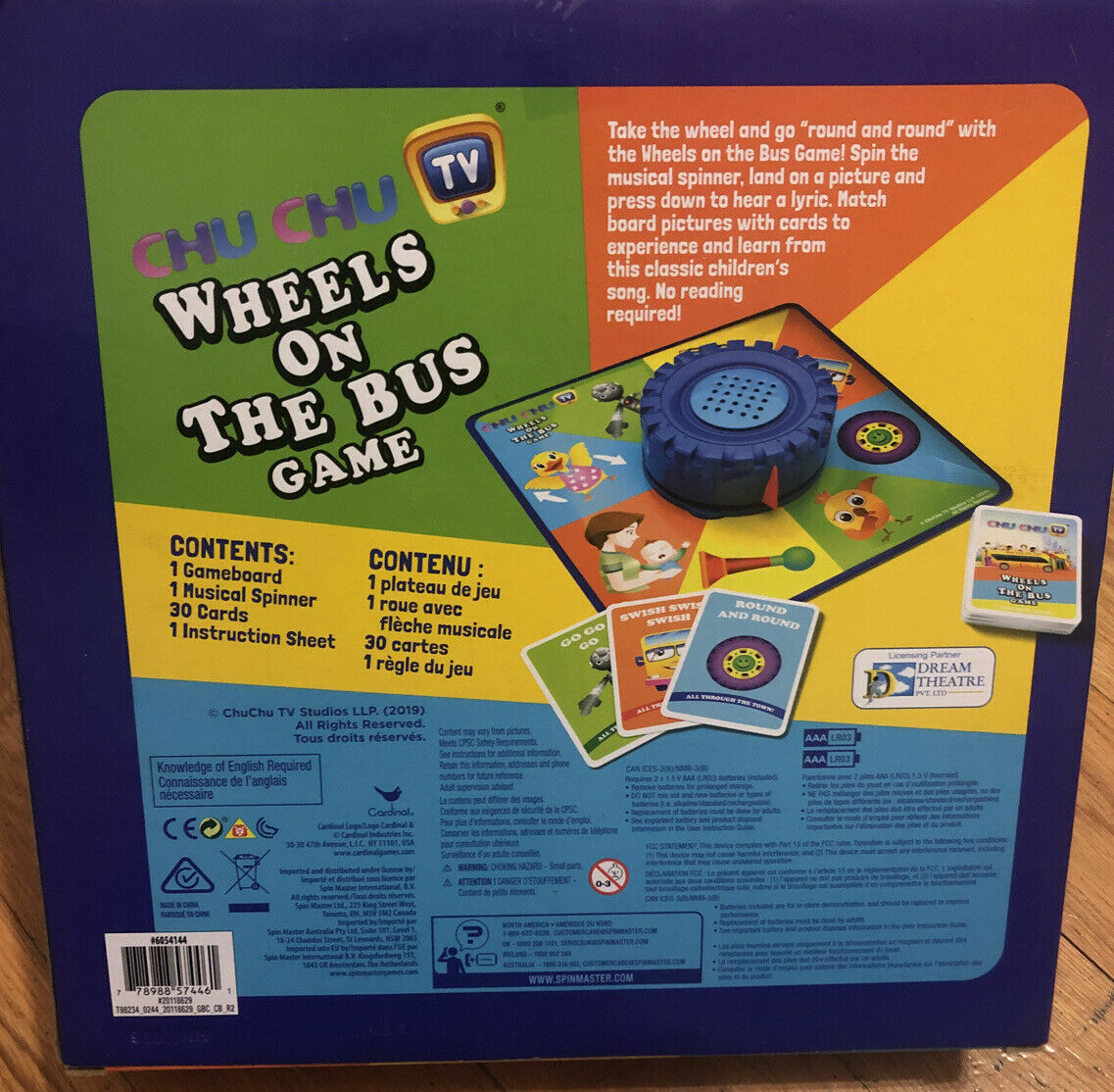 Chu Chu Wheels On The Bus GAME (board Game With Musical