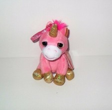RUSS LIL PEEPERS UNICORN PINK SPIRIT 4" PLUSH CLIP ON NEW WITH TAG