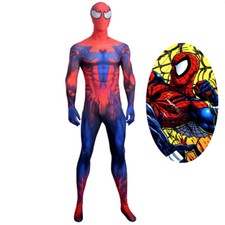 Venom Symbitote Spiderman Costume Cosplay Bodysuit For Kids Adult