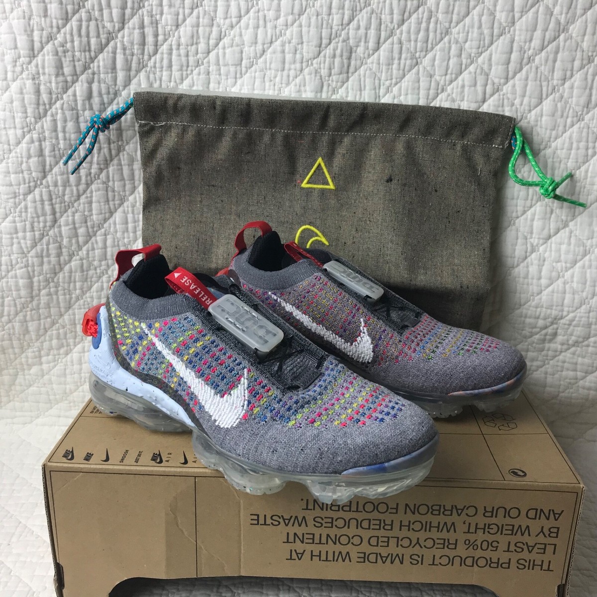 Nike Air VAPORMAX 2020 FLYKNIT MS Shoes Men's SZ 5 Multicolor