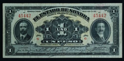 Mexique - 1 Peso (1913) XF - Photo 1 sur 2