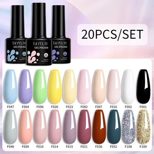 20/24PCS Smalto Gel Termico Set 3 Strati Temperatura Smalto Cambia Colore - Foto 74 di 90