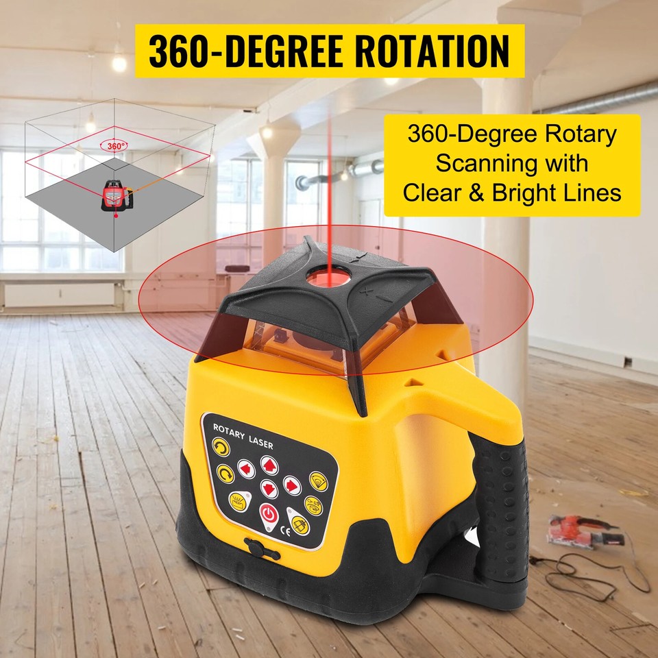 VEVOR Laser Level Wasserwaage 360° Selbstnivellierend Vertikale