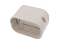 Slimduct INABA 86110 SJ-100-W 100mm 3-3/4" Coupler White 4" Coupling - Line set