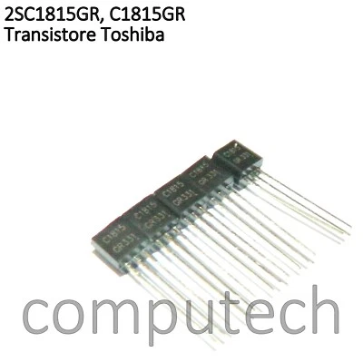 5 pezzi C1815, C1815GR, 2SC1815GR Transistore Toshiba, Guadagno tra 200 e 400