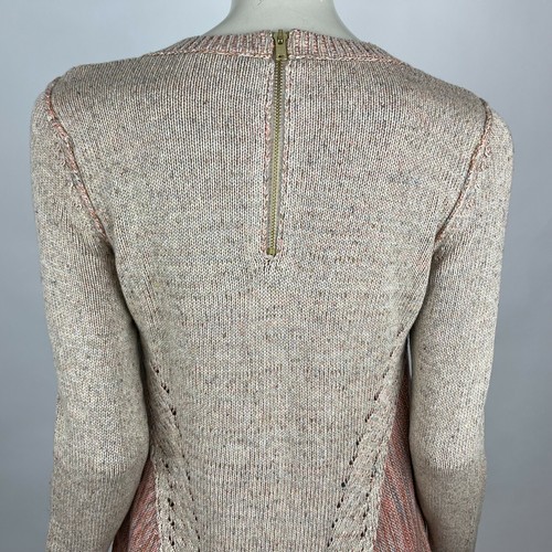 Anthropologie Moth Anita Cable Knit Swing Sweater Long Sleeve Pullover Women XS - Picture 9 of 12