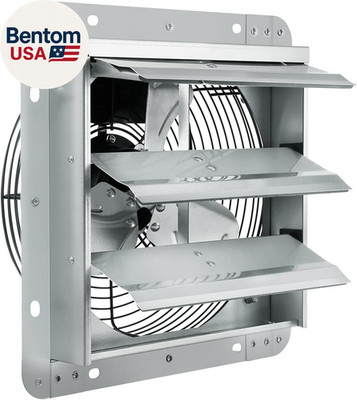10 Inch Shutter Exhaust Fan 820 CFM Wall Mount Ventilation Fan FCC