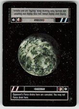 Star Wars CCG Dagobah 1997 Decipher Site Card Ungraded Very Good Collectible