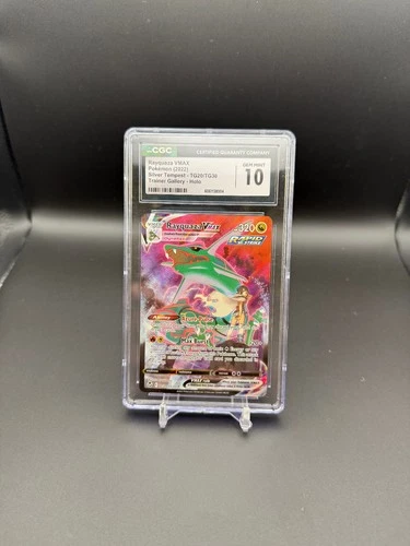 CGC 10 Rayquaza VMAX TG20/TG30 Silver Tempest Trainer Gallery Pokemon