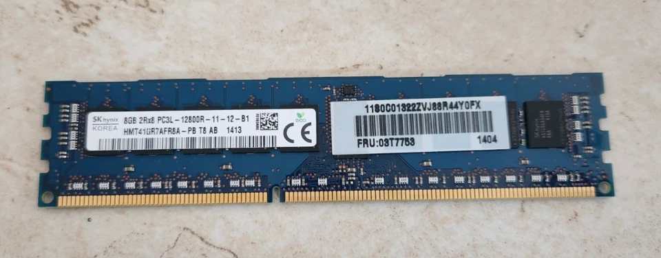 🔥 SK Hynix 8GB 2Rx8 PC3L 12800R 11-12-B1 Foto 1 de 1